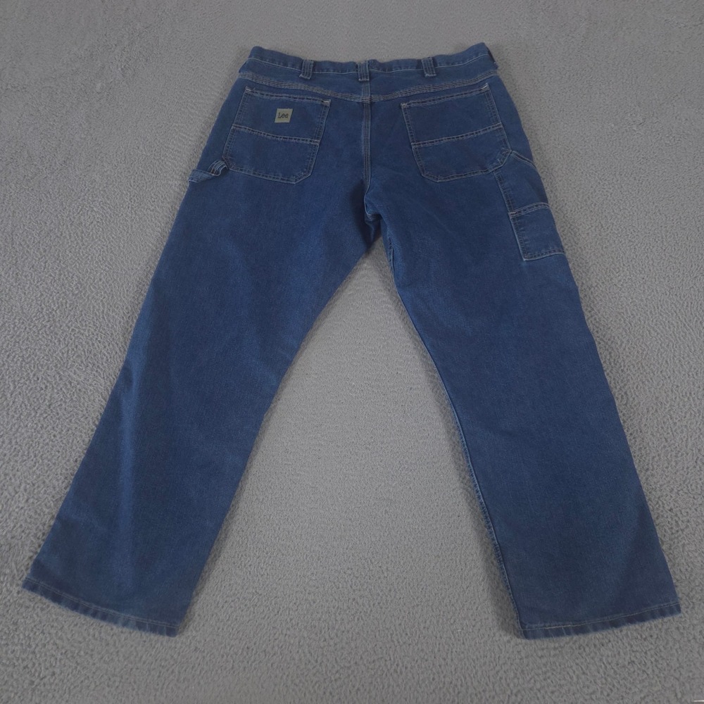 VINTAGE Lee Jeans Mens 38x30 Loose Fit Straight Leg Carpenter Denim Utility Y2K